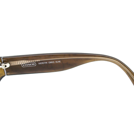 Coach Women's Sunglasses Kierstin S802 Olive Olive Brown Square 55 mm