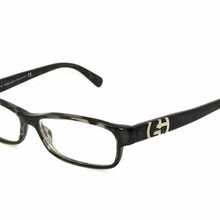 Armani Women's Eyeglasses GA 473 PMQ Black Marble/Silver Rectangular Frame Italy 54[]14 140