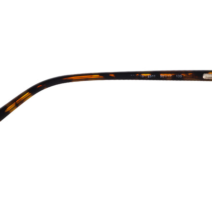Ray-Ban Eyeglasses RB 6066 2511 Brown Tortoise Half Rim Frame 50[]17 135