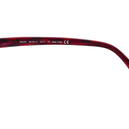 Maui Jim Sunglasses MJ 101 13 Burgundy Oval Italy 55 mm