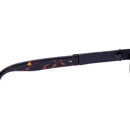 Fendi Sunglasses Vintage Ebony Black/Dark Tortoise Oval Italy 55 mm