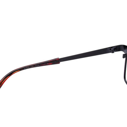 Jean Lafont Eyeglasses Open 165 Black/Red Chevrons Rectangular Metal Frame France 54[]17 135