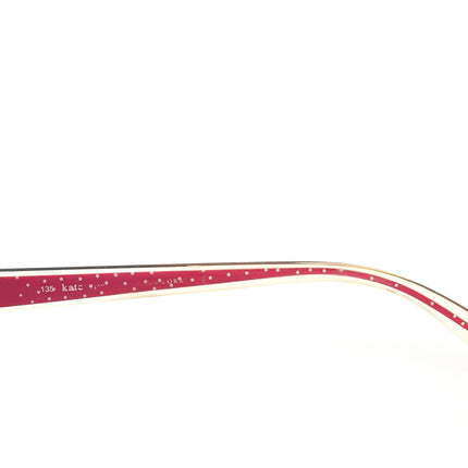 Kate Spade Women's Eyeglasses Marissa J166 Brown/Clear/Pink Browline Frame 48[]18 135