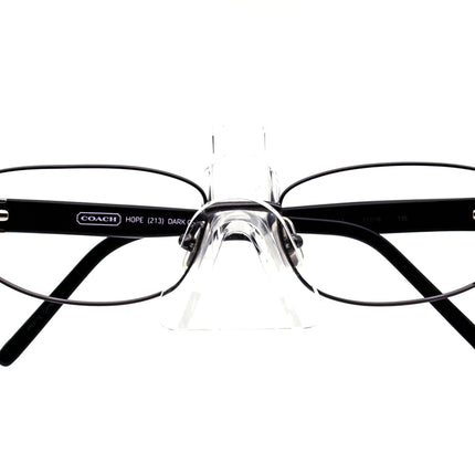 Coach Women's Eyeglasses Hope 213 Dark Gunmetal Rectangular Frame 53[]16 135
