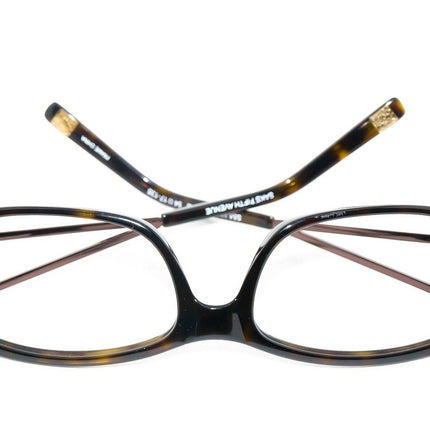 Saks Fifth Avenue Women's Sunglasses S5A 53/S Tortoise Frame with Copper Brown arms and Rhinestones Rectangular 54 mm