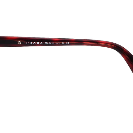 Prada Women's Sunglasses SPR 14P KAQ-0A7 Burgundy Tortoise Square Italy 59 mm