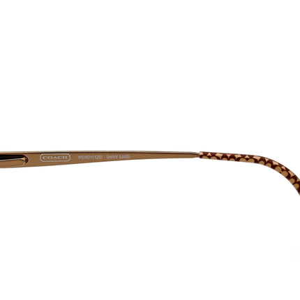 Coach Women's Eyeglasses Wendy Shiny Sand Rectangular Metal Frame 51[]16 135
