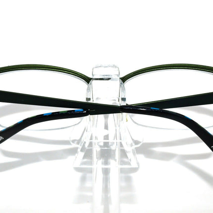 Kensie Women's Eyeglasses Fern Fern Green Half Rim Metal Frame null 49[]16 135 Handmade