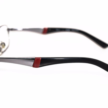 Ray-Ban Kids' Eyeglasses RB 1026 4008 Silver/Red/Black Rectangular Metal Frame 47[]16 125