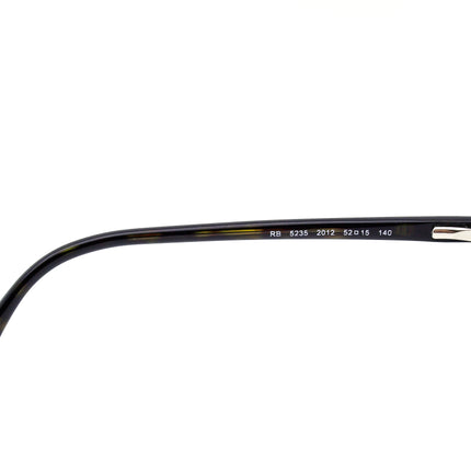 Ray-Ban Women's Eyeglasses RB 5235 2012 Tortoise Rectangular Frame 52[]15 140