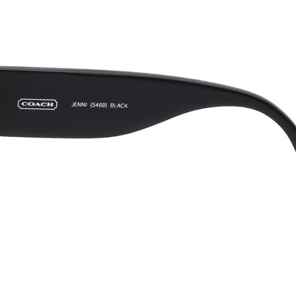 Coach Women's Sunglasses Jenni S469 Black Rectangular 58 mm
