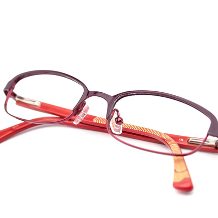 Nike Women's Eyeglasses 5554 515 Purple/Burgundy Oval Frame 49[]17 135