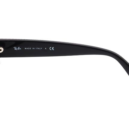 Ray-Ban Women's Sunglasses 4122 601/71 Black Rectangular Italy 50 mm