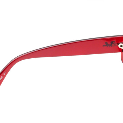 Ray-Ban Women's Sunglasses RB 4122 735/8G Clear Red Rectangular Italy 50 mm