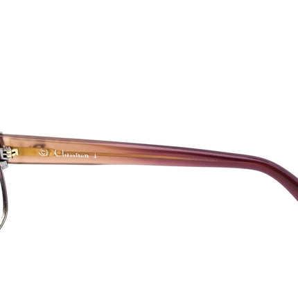 Christian Dior Women's Eyeglasses CD3767 Dark Purple Browline Frame Italy 53[]15 135