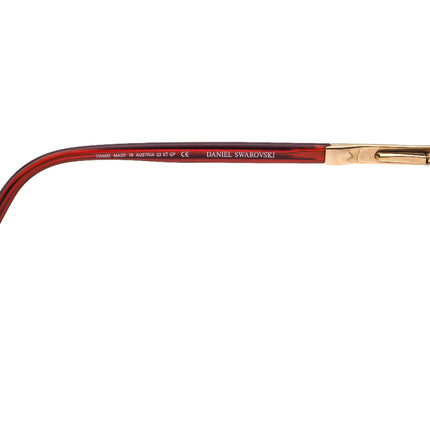 Daniel Swarovski Women's Eyeglasses S183 20 6054 Gold/Burgundy Rimless Frame Austria 51[]18 135