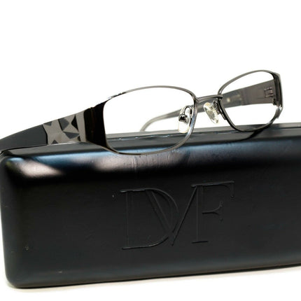 Diane Von Furstenberg Women's Eyeglasses DVF 8005 033 Black Rectangular Frame 50[]15 135