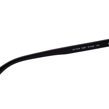 Giorgio Armani Women's Eyeglasses AR 7048 5297 Brown Marble & Black Cat Eye Frame Italy 51[]20 140