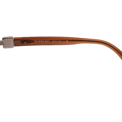 Burberry Women's Eyeglasses B 1146 1016 Brown Half Rim Frame Italy 52[]17 135