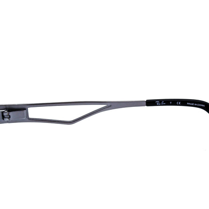 Ray-Ban Men's Eyeglasses RB 6166 2553 Gray Rectangular Metal Frame 52[]17 135