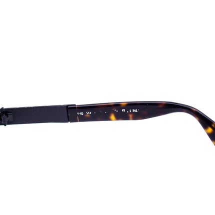 Fendi Sunglasses Vintage Ebony Black/Dark Tortoise Oval Italy 55 mm