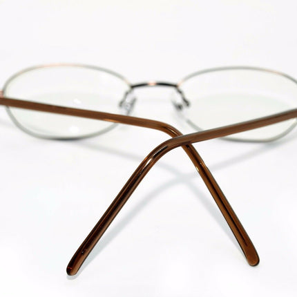 M+ Eyeglasses Mod1082 Coppery Brown Oval Metal Frame 49[]17 135