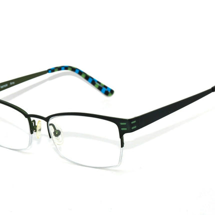 Kensie Women's Eyeglasses Fern Fern Green Half Rim Metal Frame null 49[]16 135 Handmade