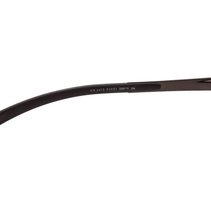 Ray-Ban Men's Sunglasses RB 3413 014/51 Brown Rectangular Metal Italy 59 mm